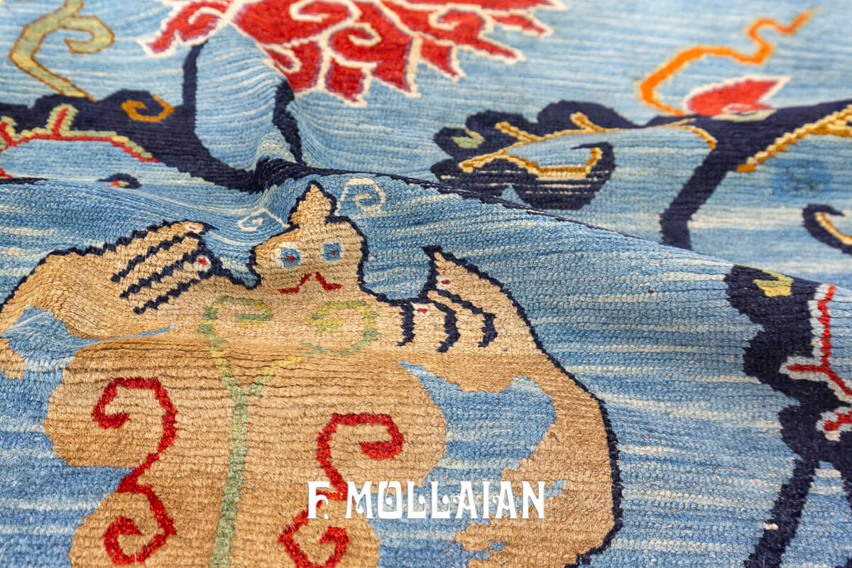 Tibetan Rug Blue Field n°:371714